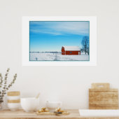 Belle affiche de la ferme d'hiver (Cuisine)