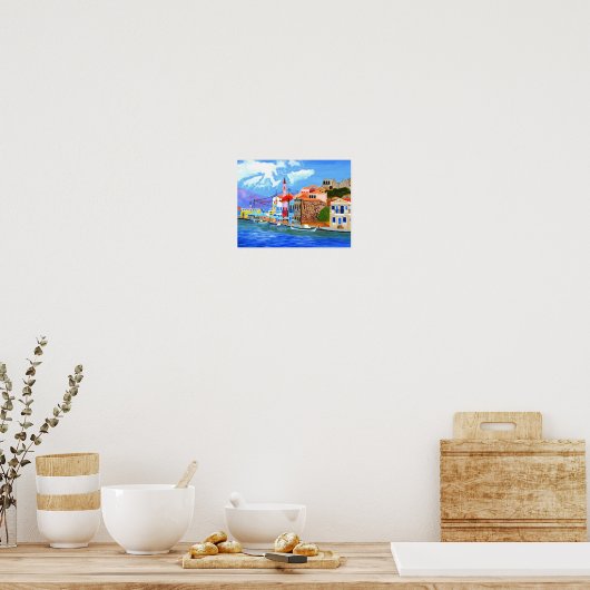 Belle affiche de la Grèce (Cuisine)