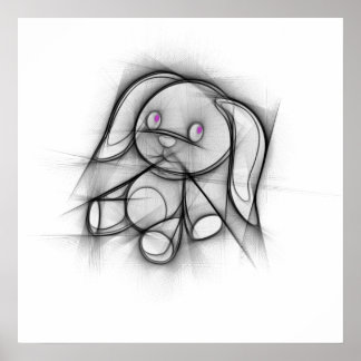 Belle affiche de lapin.