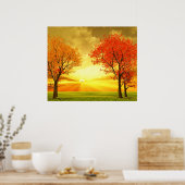 Belle affiche de paysage d'automne (Cuisine)