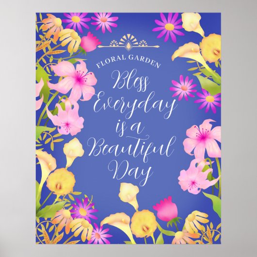 Belle affiche de violet de jour (Devant)
