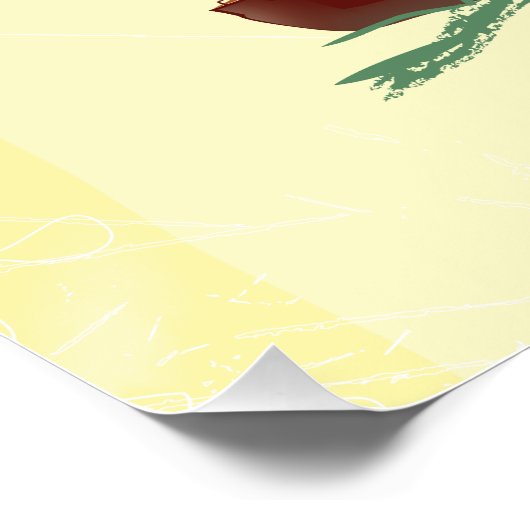 Belle affiche de voyage suédoise (Coin)