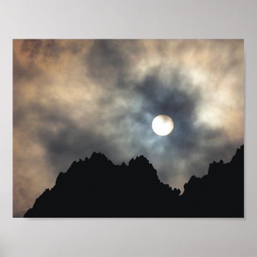 Belle affiche d'éclatement de nuages (Devant)