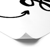 Belle affiche décorée maison de plage d'ananas (Coin)