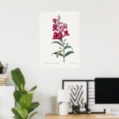 Belle affiche d'illustration Vintage (Bureau à domicile)