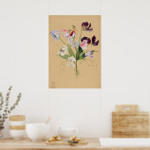 Belle affiche d'illustration Vintage (Cuisine)