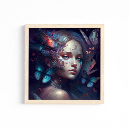 Belle affiche d'Imaginaire papillon