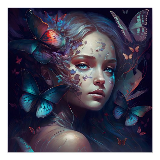 Belle affiche d'Imaginaire papillon (Devant)