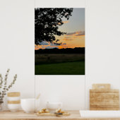 Belle affiche du coucher de soleil (Cuisine)
