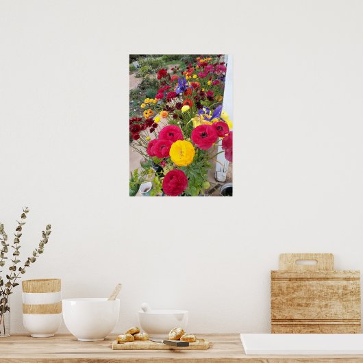 Belle affiche du jardin de fleurs de printemps de (Cuisine)