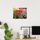 Belle affiche du jardin de fleurs de printemps de (Bureau à domicile)