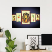 Belle affiche du Sphinx et des divinités égyptienn (Bureau à domicile)