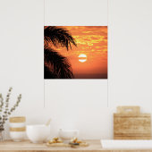 Belle affiche Hawaiian Sunset Imprimer (Cuisine)