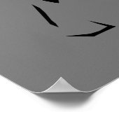 Belle affiche minimaliste éléphant (Coin)