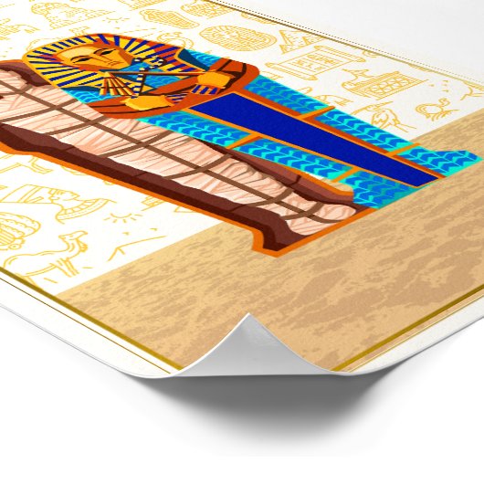 Belle affiche murale d'art égyptien (Coin)