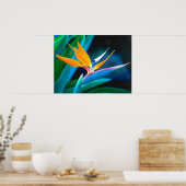 Belle affiche Oiseau du Paradis d'Hawaï (Cuisine)