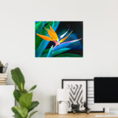 Belle affiche Oiseau du Paradis d'Hawaï (Bureau à domicile)