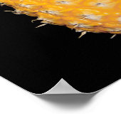 Belle affiche PINEAPPLE sur Arrière - plan noir (Coin)