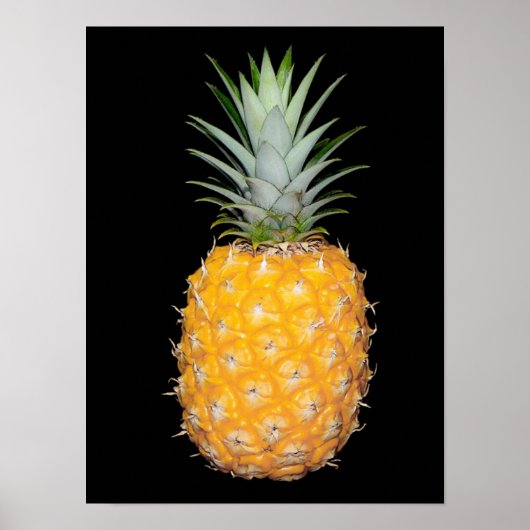 Belle affiche PINEAPPLE sur Arrière - plan noir (Devant)