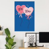 Belle affiche pour nouveaux couples (Bureau à domicile)