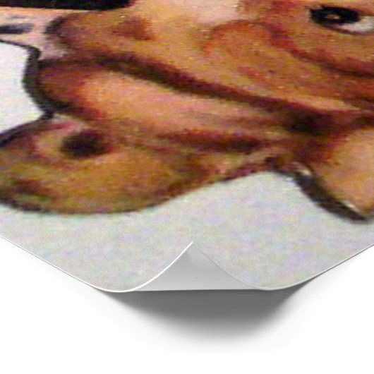 Belle affiche retro vintage Valentine (Coin)