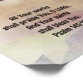 Belle affiche Rose Bible Verse Art (Coin)