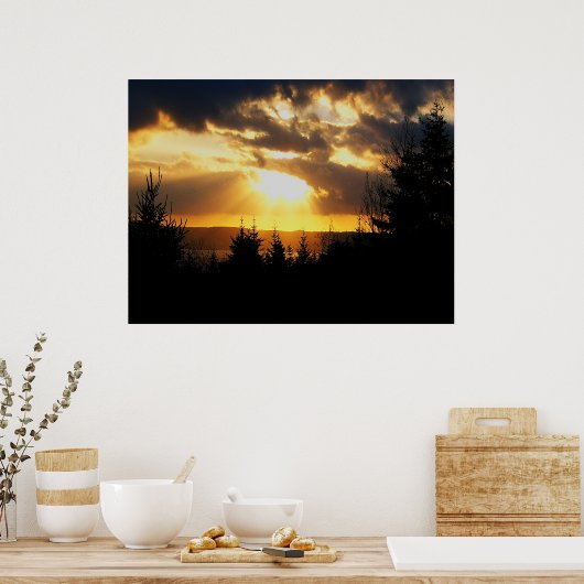 Belle affiche Sunrise (Cuisine)