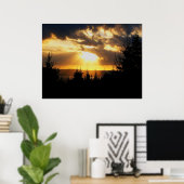 Belle affiche Sunrise (Bureau à domicile)