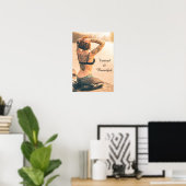 Belle affiche tatouée (Bureau à domicile)