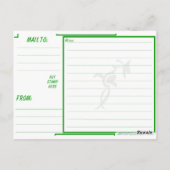 Belle Afrique du Sud Drapeau couleurs Carte postal (Dos)