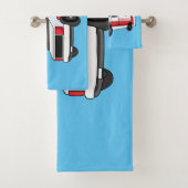 Belle ambulance rouge caricature van (En situation)