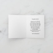 belle âme sympathie condolence carte de deuil (Intérieur)