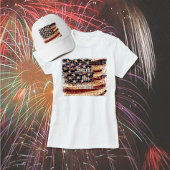 Belle Amérique - T-shirt féminin patriotique