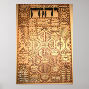 Belle Ancienne Affiche Arbre De Vie