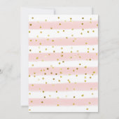 Belle Aquarelle Baby shower Fleur Invitation (Dos)