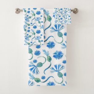 Belle Aquarelle Bleu cornfleurs