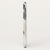 Belle aquarelle coque iphone Cheval noir (Dos/Gauche)