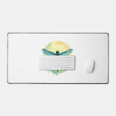 Belle Aquarelle de libellule verte Art Insect Lo (Clavier et souris)