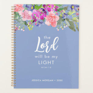 Belle aquarelle Floral Christian Planner