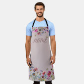 Belle aquarelle Florale Grand tablier (Porté)