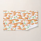 Belle aquarelle Giraffe Animal Personnalisé (Serviette à main)
