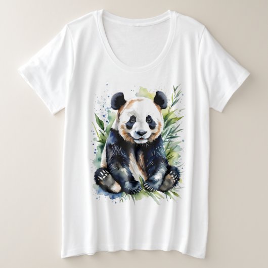 Belle aquarelle Panda Bear (Design devant)