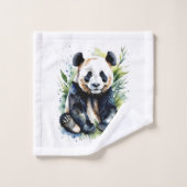 Belle aquarelle Panda Bear (Gant de toilette)