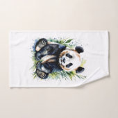 Belle aquarelle Panda Bear (Serviette à main)