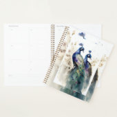 Belle aquarelle Peacock Pair Planner (Devant avec enveloppe)