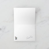 Belle Aquarelle personnalisée Colibri (Intérieur)