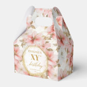 Belle Aquarelle rose pâle Ballotins d'anniversaire (Verso)