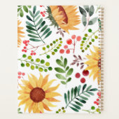 Belle aquarelle tournesols et baies  (Dos)