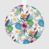 Belle aquarelle tropicale à peinture florale (dos)