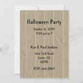 Belle araignée en saignée par Halloween Invitation (Dos)